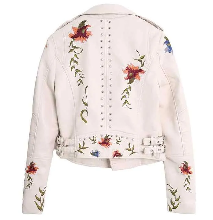 جاكيت نسائي من الجلد الصناعي ,Women's faux leather jacket