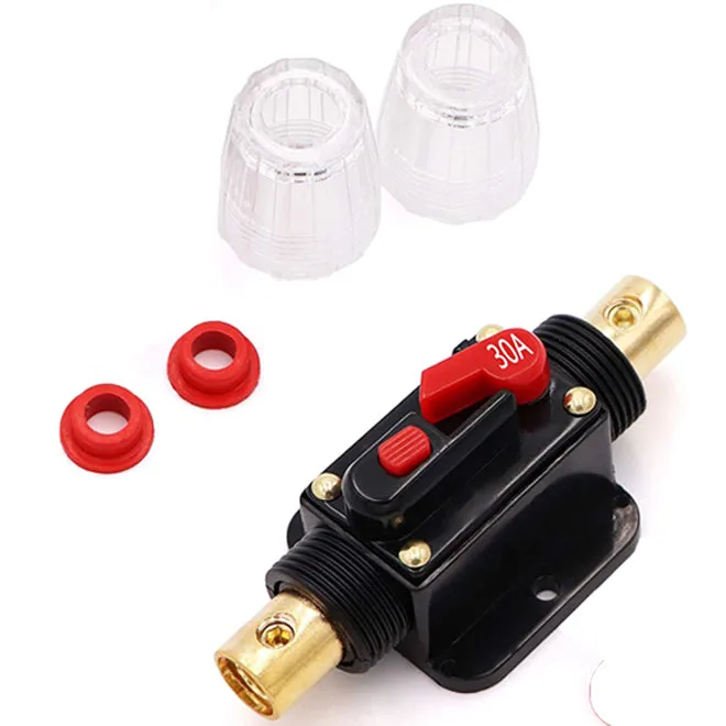 30A Circuit Breaker Reset Fuse Holder for 12V-24V DC boat marine 2PCS - #FUSEO-70163