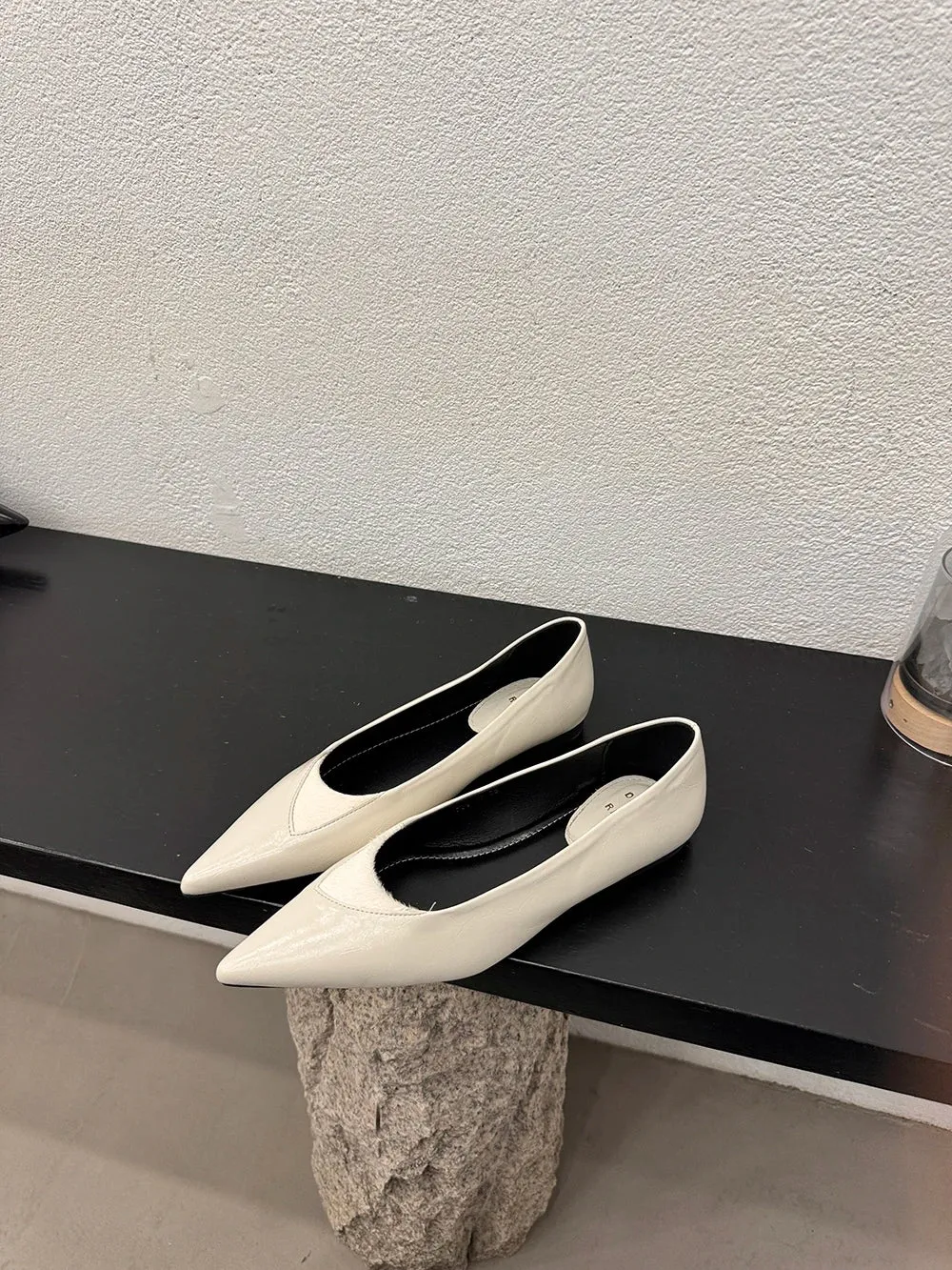 binfenxie  -  Pointed Toe Ladies Loafers 2024 New Arrivals Fashion Dress Shoes Black White Brown Shallow Slip On Casual Mules Shoes Woman 39