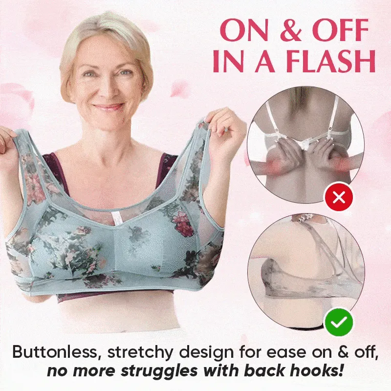 HOT SALE 34% OFF2024 New Lace Buttonless Comfortable Bra