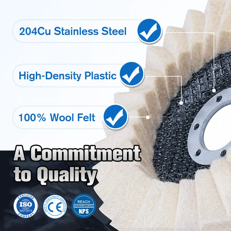 HOT SALE 50% OFFWool Felt Flap Polishing Disc