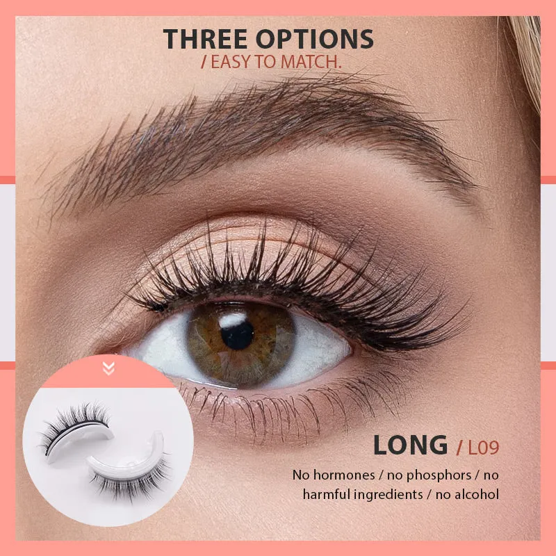 Hot Sale Waterproof & Reusable Self-Adhesive Eyelashes