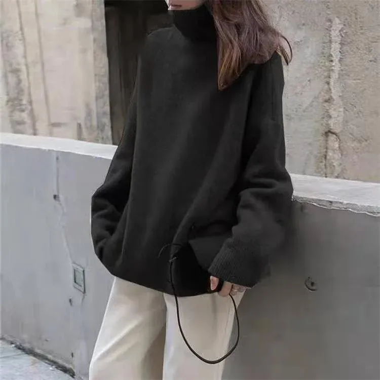 HOT SALE Women's Loose Fit Turtleneck Sweater