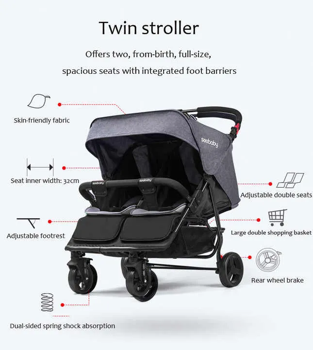 twin stroller-عربة توام