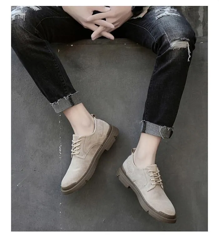 West Louis Stylish London Flat Leather Shoes