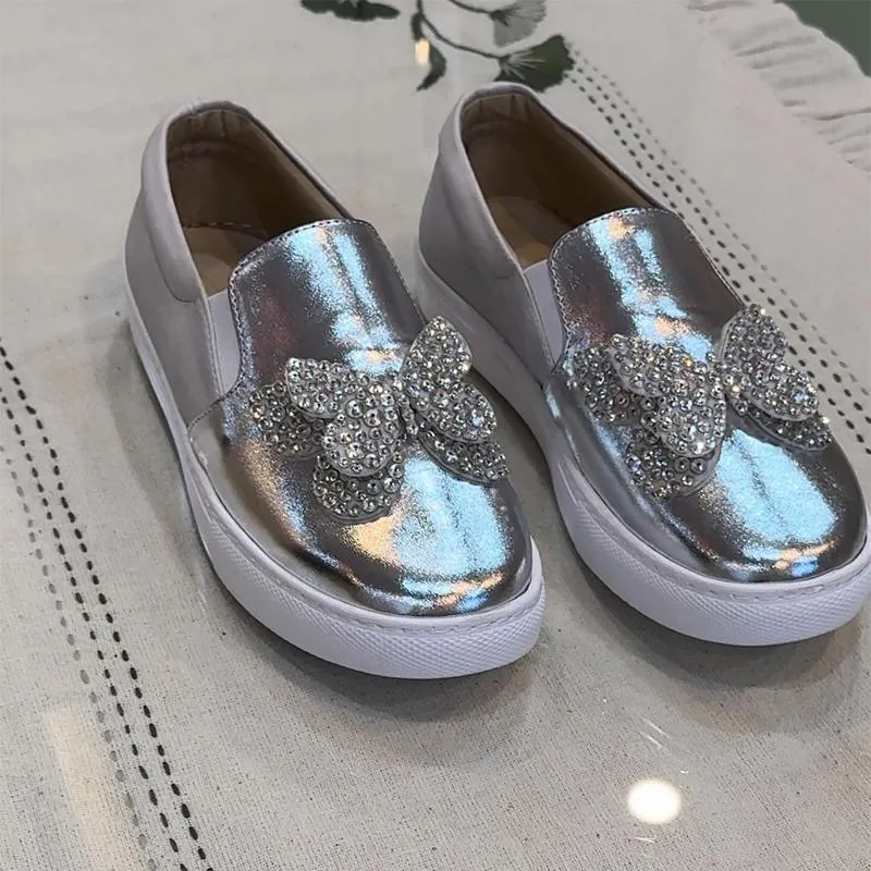 Women's Casual Rhinestone Sparkle Flats Loafers