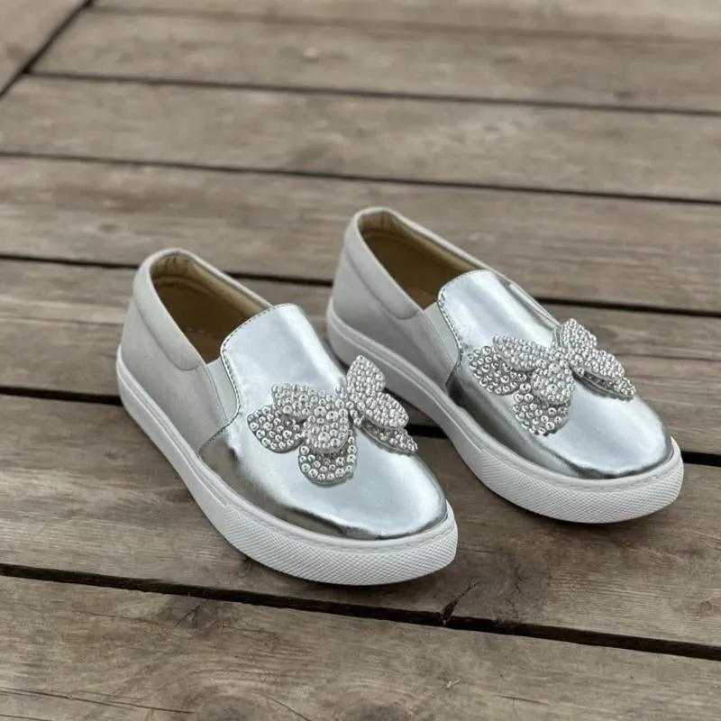 Women's Casual Rhinestone Sparkle Flats Loafers