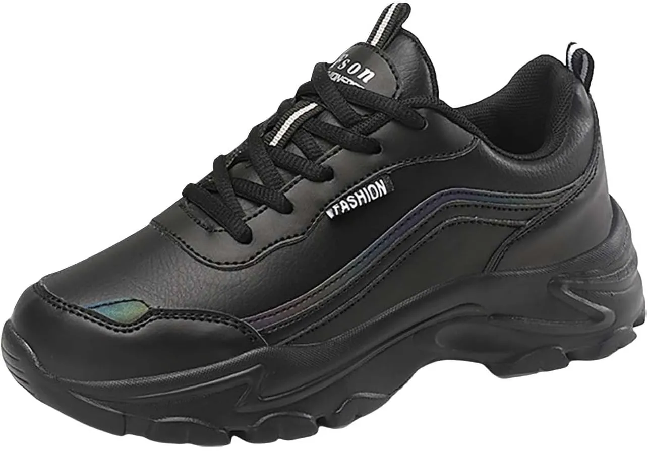 Women's Shoes Sneakers Comfortable Lightweiht Soft Sole Athletic Shoes Casual Fashion Lace Up Non Slip Walking Shoes